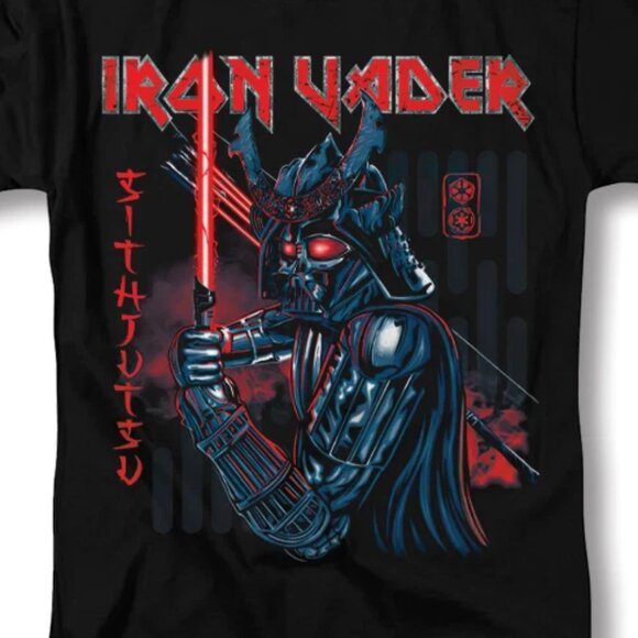 Iron Maiden Darth Vader Mashup Shirt Star Wars  T-Shirt 248 - Picture 2 of 2